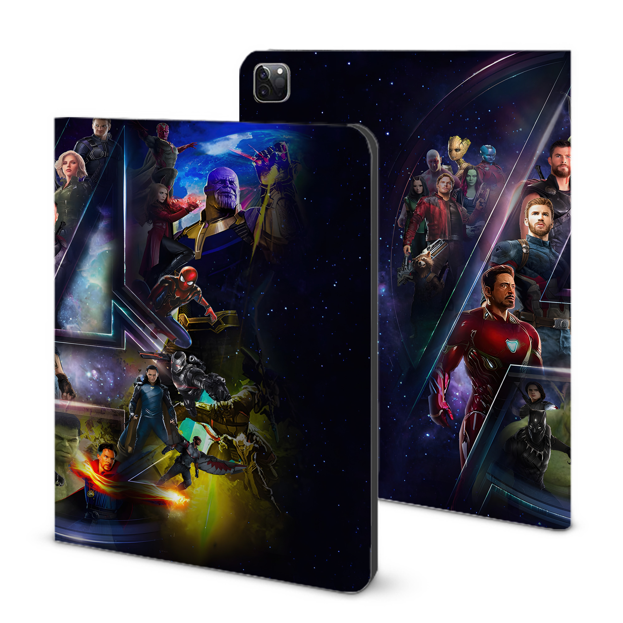 （画像用） アベンジャーズ The Avengers IPad ケース ブック型 PUレザー TPU 耐衝撃 軽量 薄型 ペン収納なし 全面保護 IPad 各モデル対応